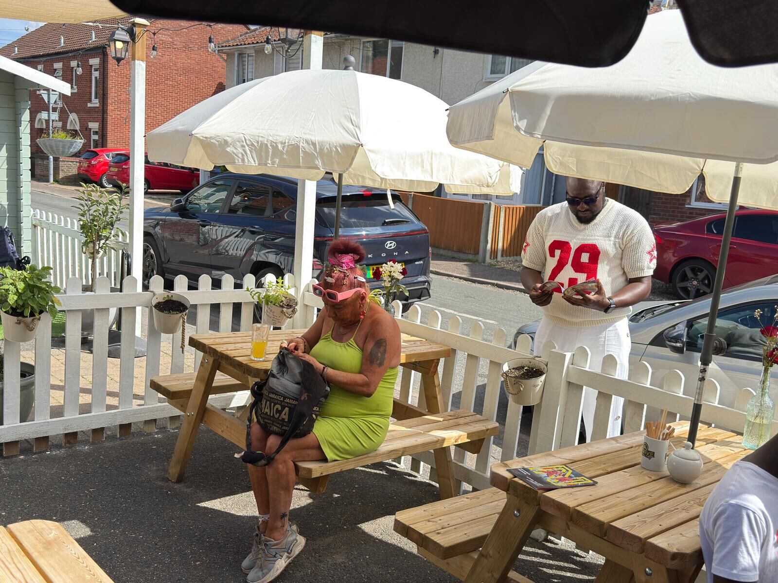 Alive Church community café outdoor gathering